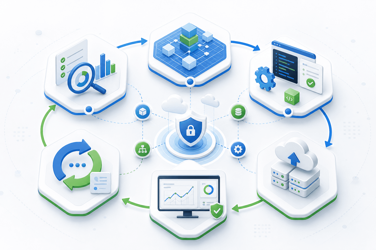 Workflow delivery process illustration